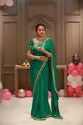 Green Silk Saree with Blouse