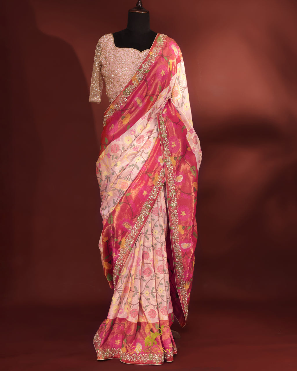 4*4 Ply Pure Zarikota Saree with Blouse