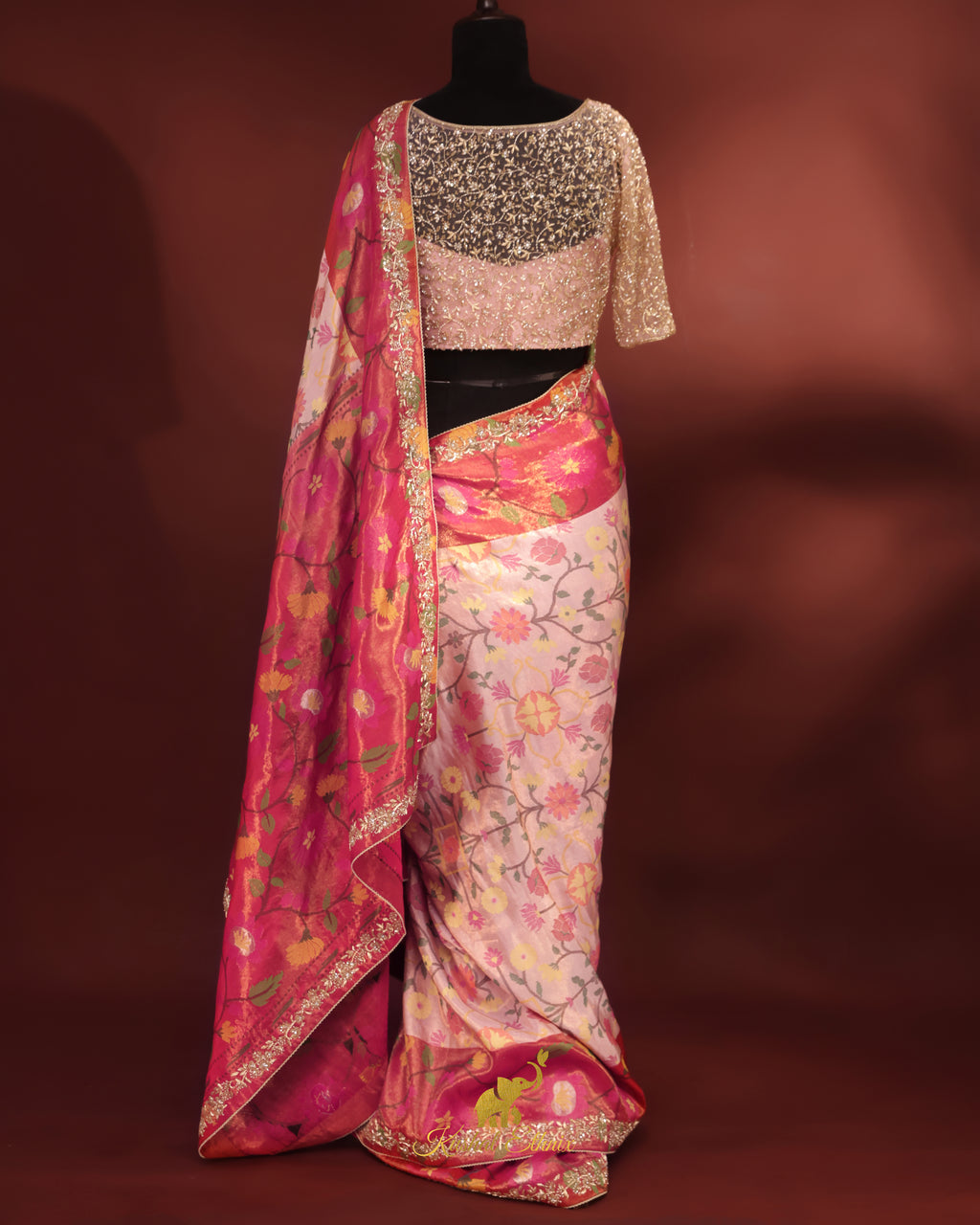4*4 Ply Pure Zarikota Saree with Blouse