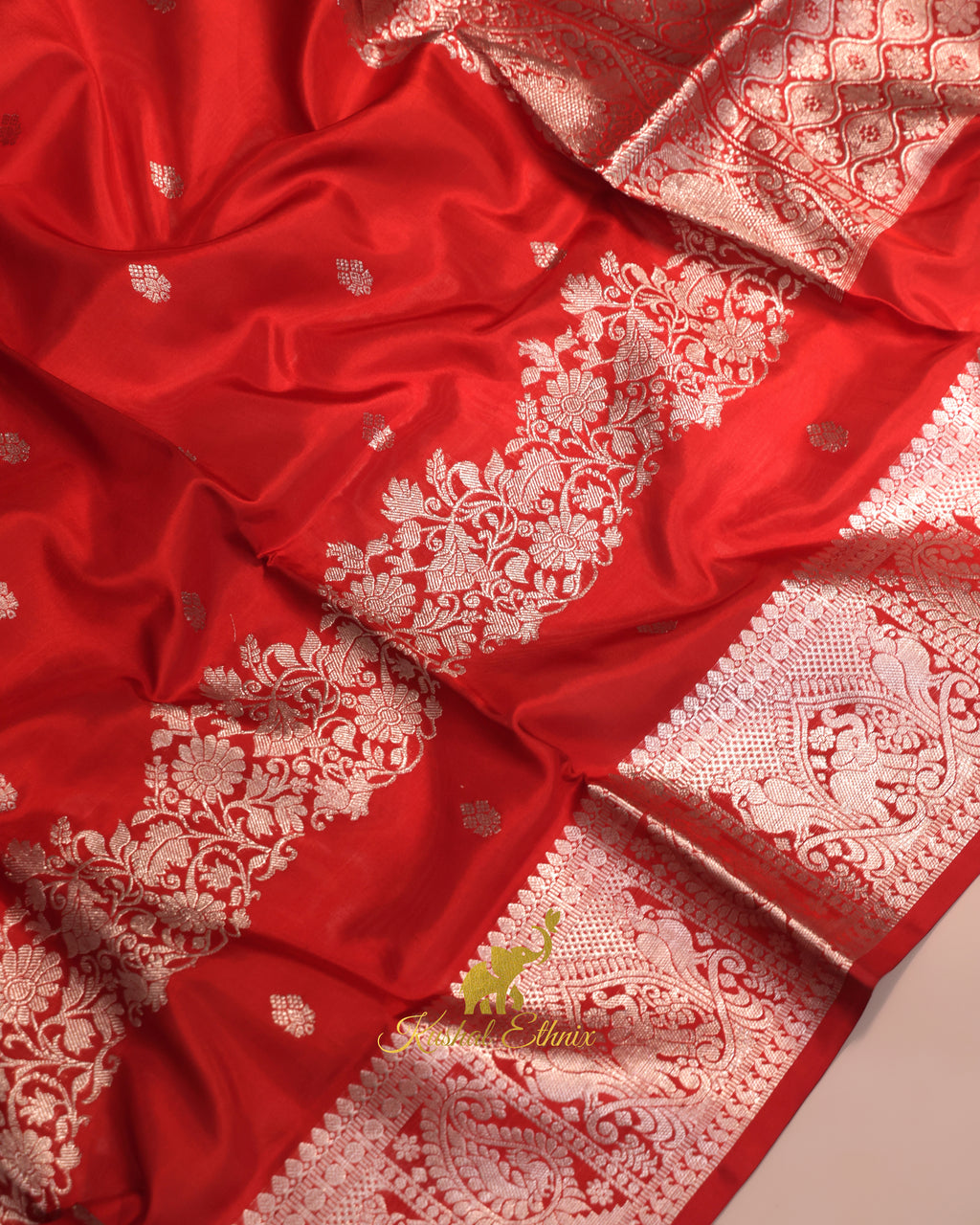 Red Venkatagiri Saree