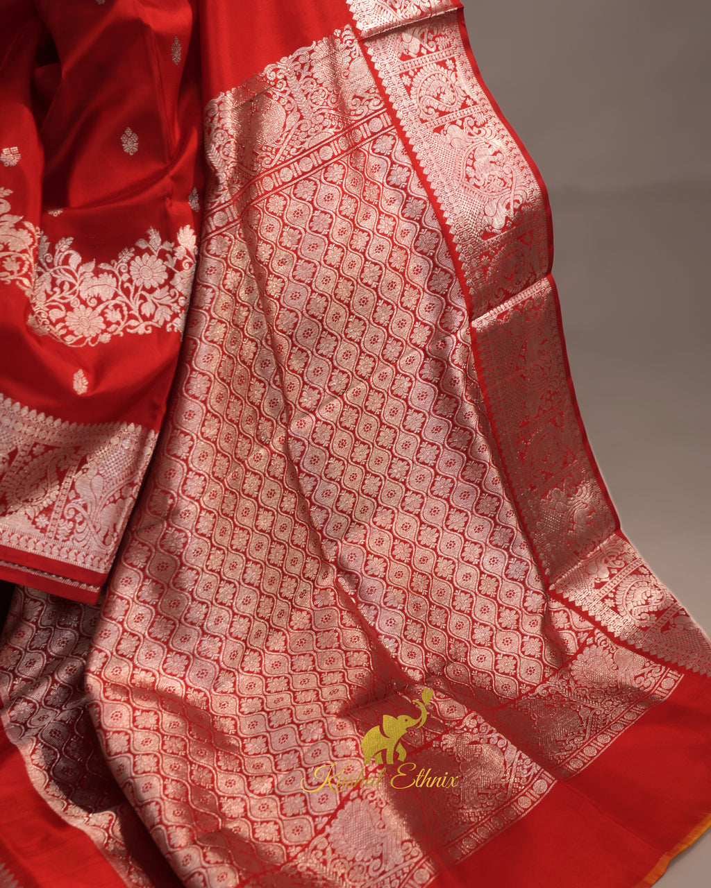 Red Venkatagiri Saree