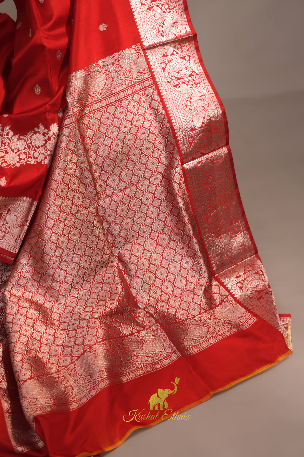 Red Venkatagiri Saree