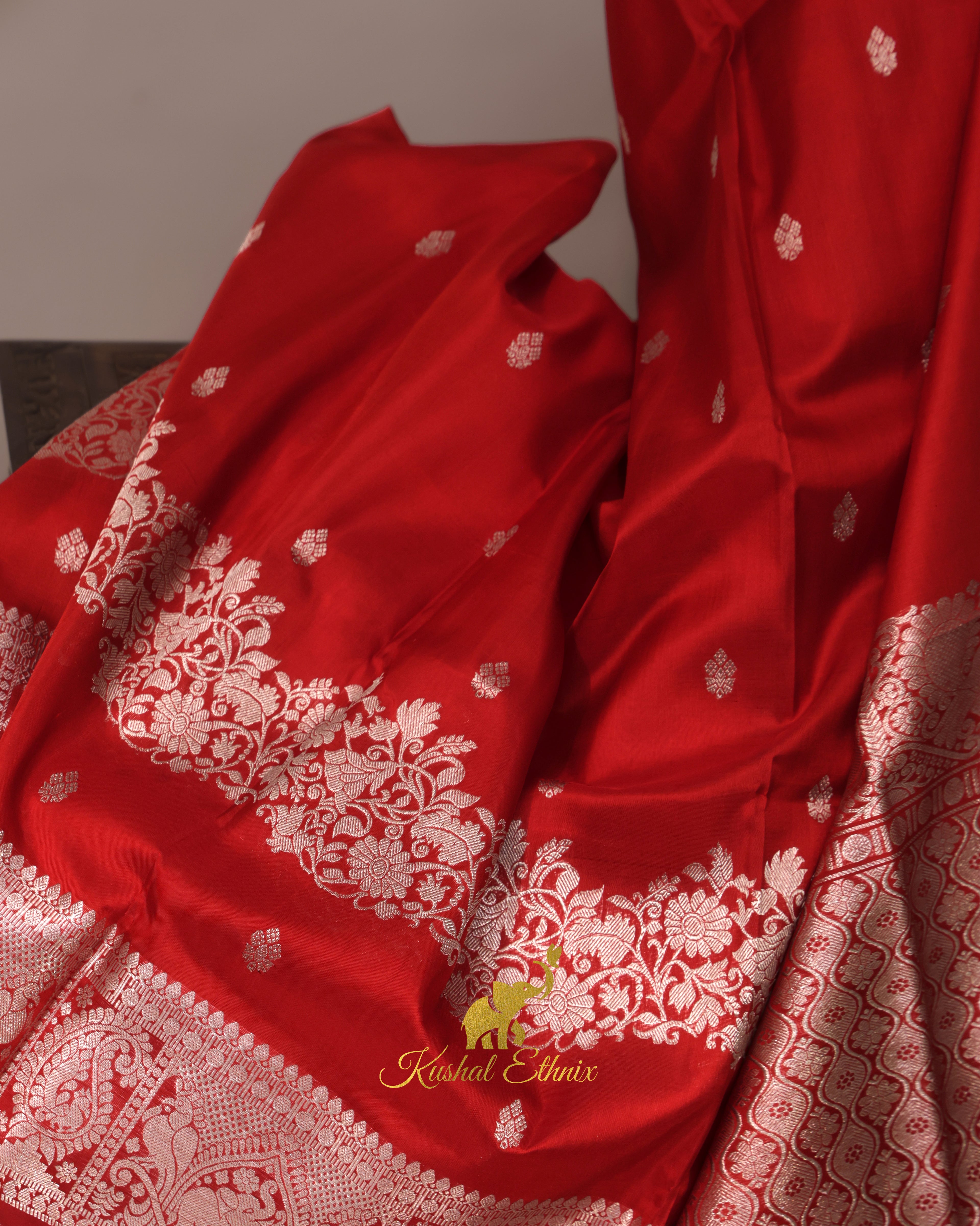 Red Venkatagiri Saree