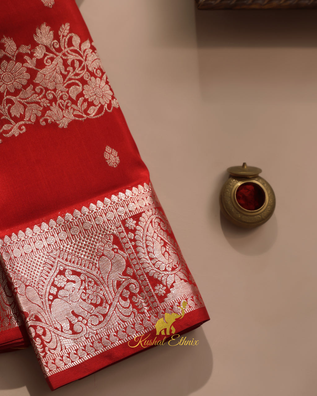 Red Venkatagiri Saree