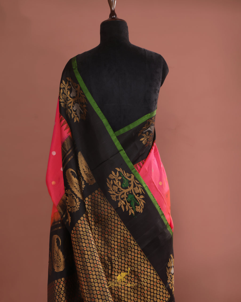Pink Gadwal Pattu Saree