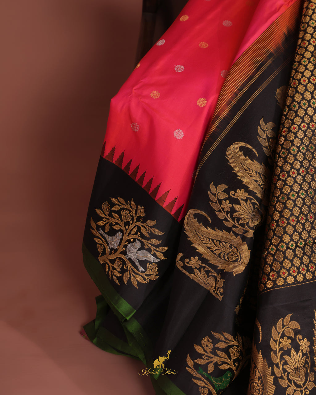 Pink Gadwal Pattu Saree