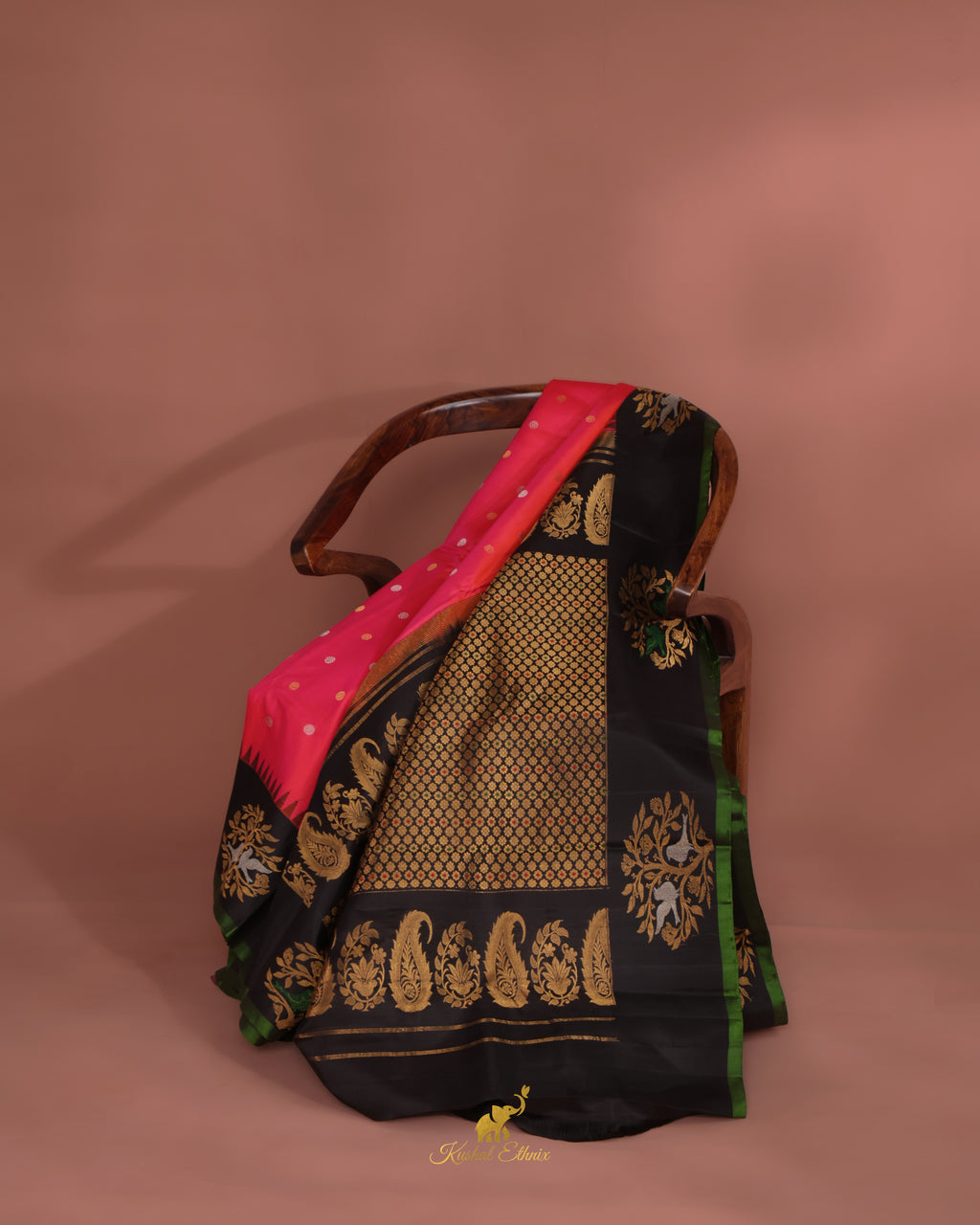 Pink Gadwal Pattu Saree