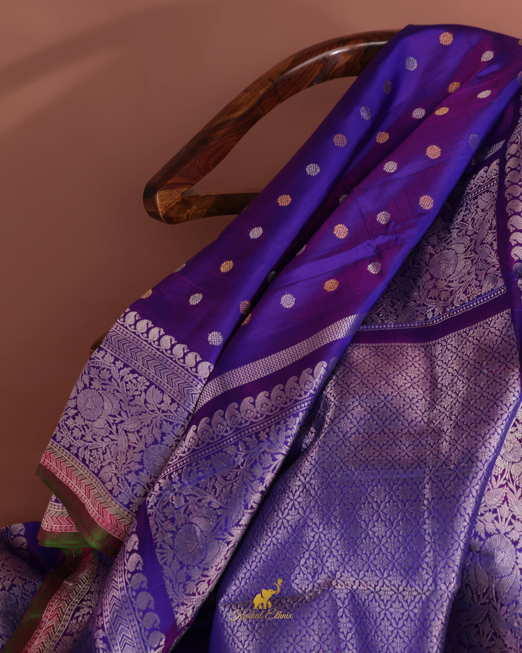 Purple Venkatagiri Pattu Saree
