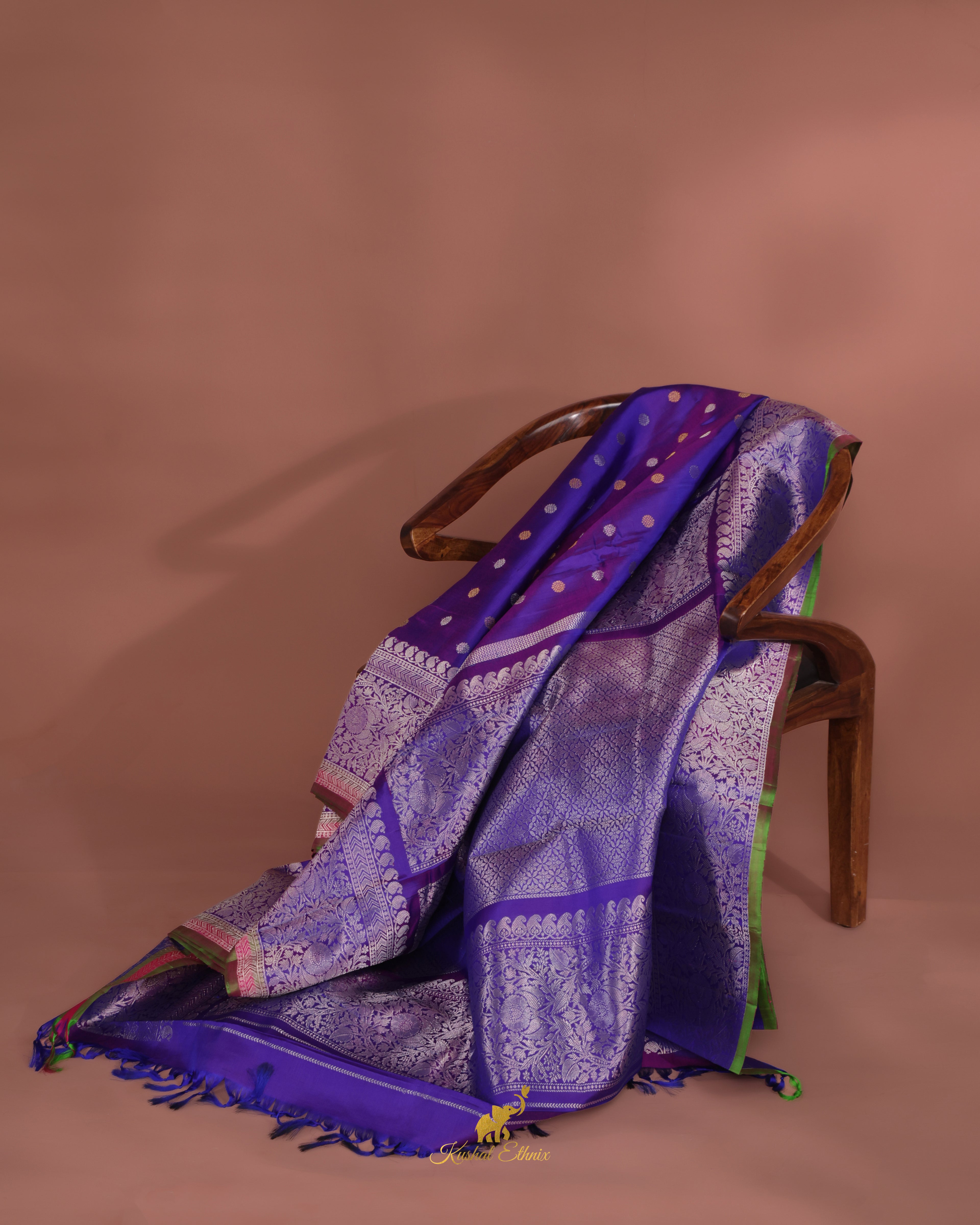 Purple Venkatagiri Pattu Saree