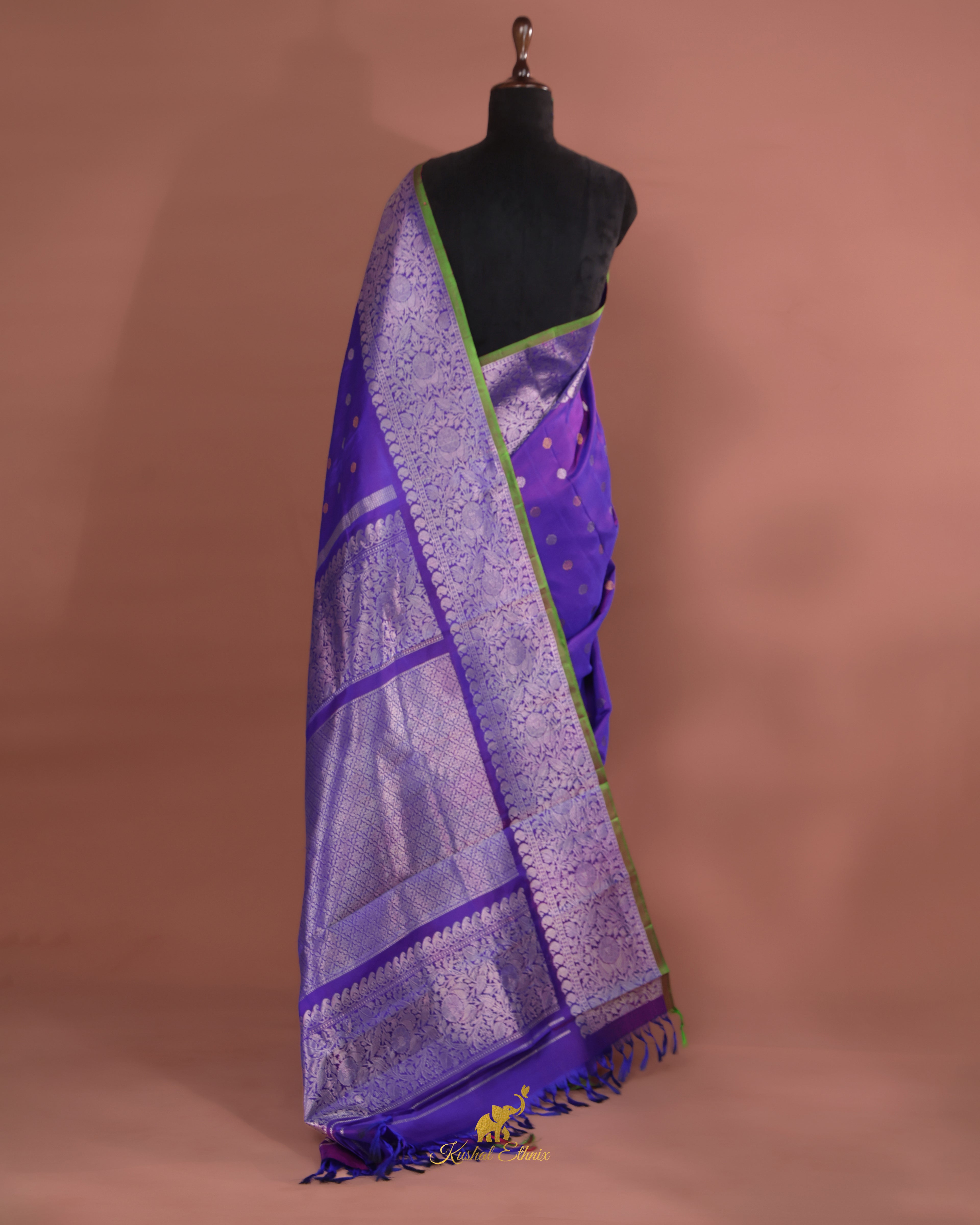 Purple Venkatagiri Pattu Saree