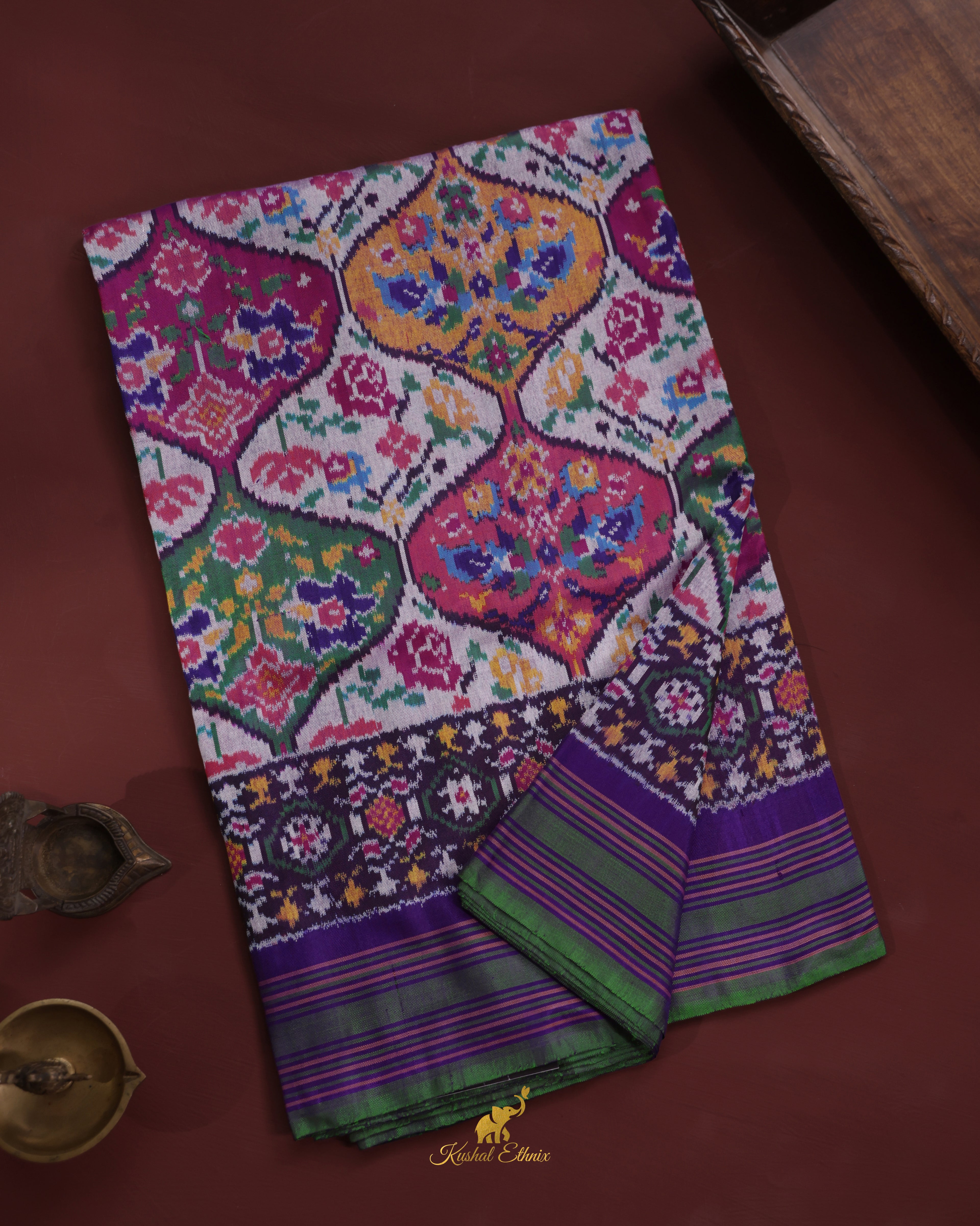 Multicolour Patola Saree