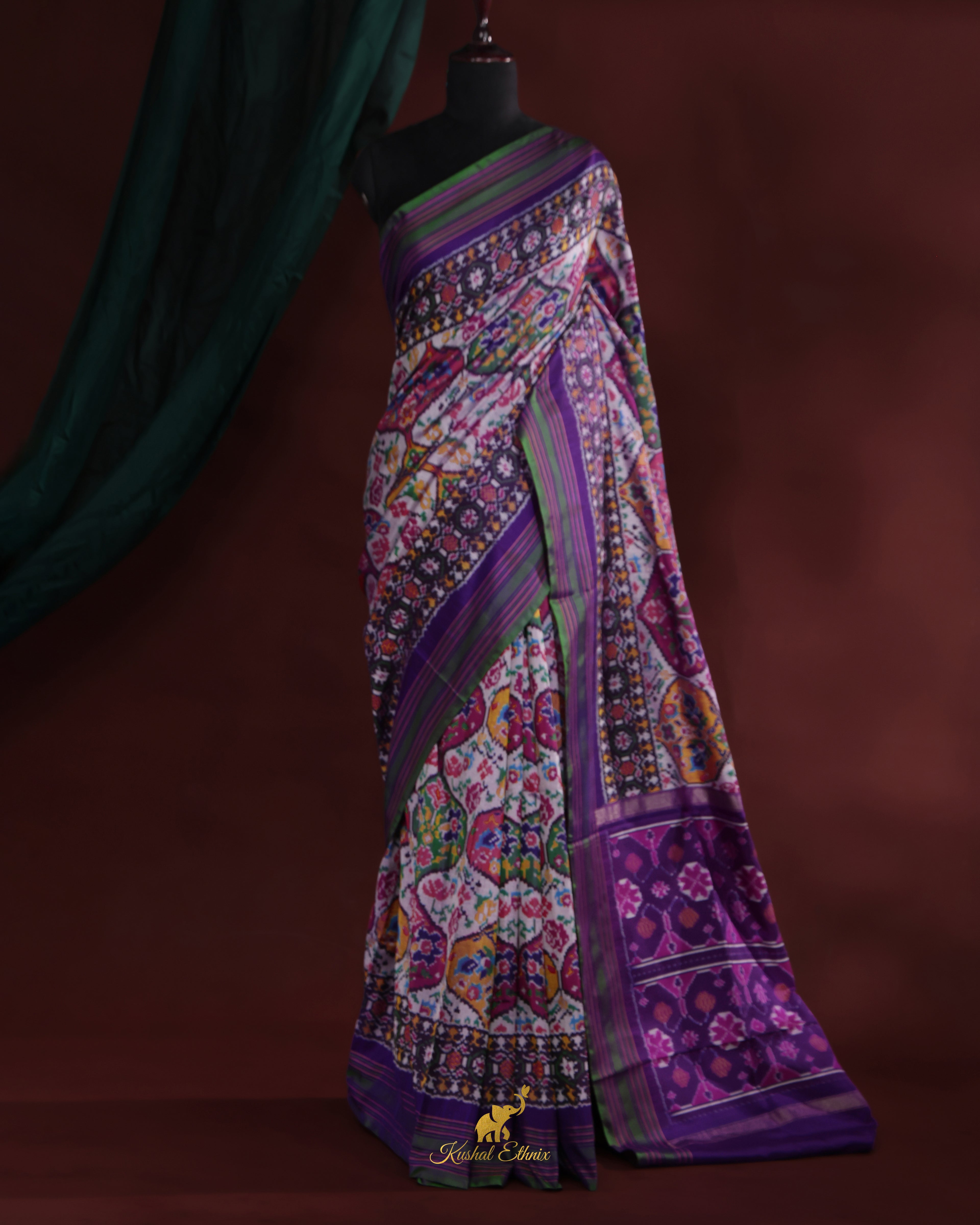Multicolour Patola Saree