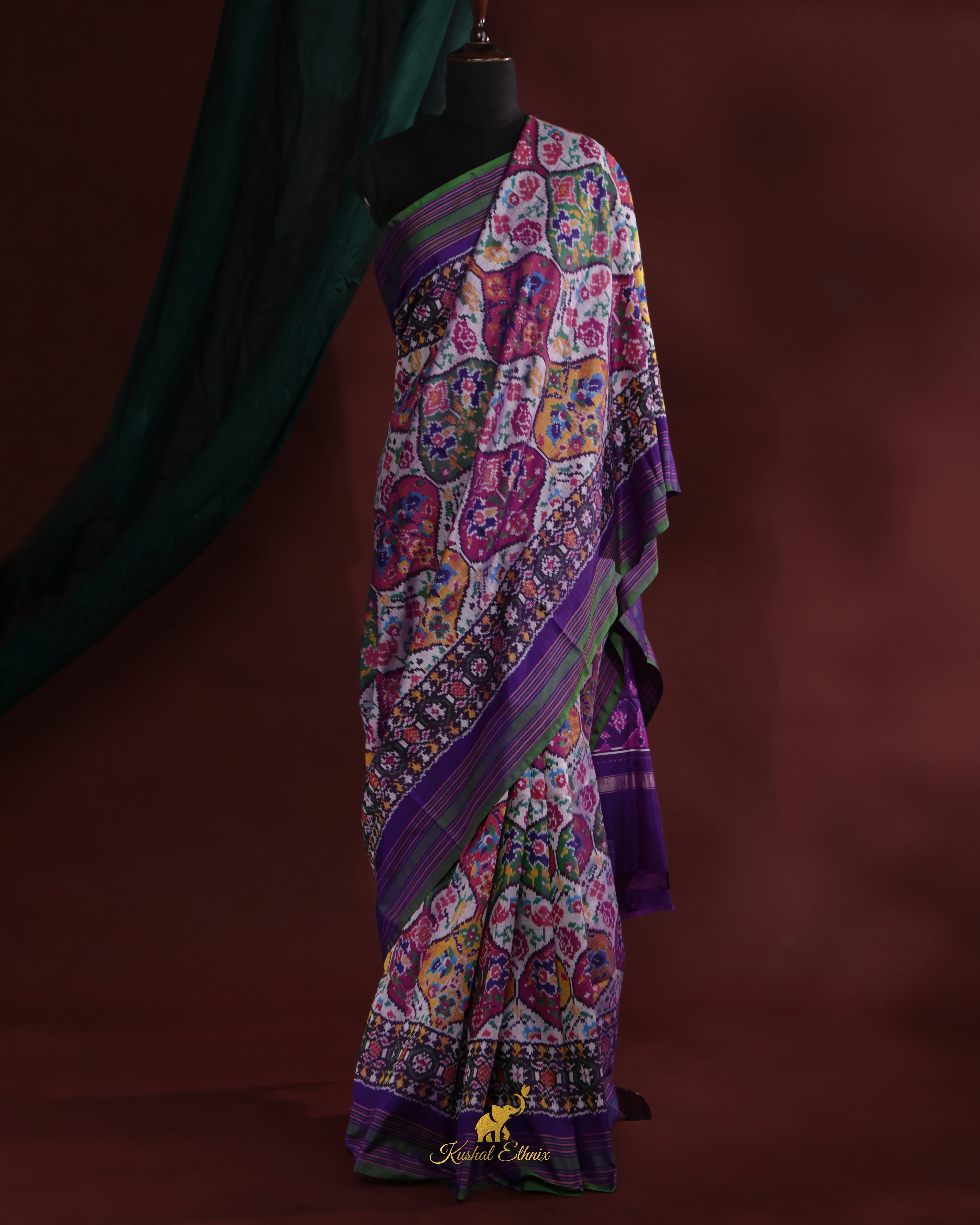 Multicolour Patola Saree