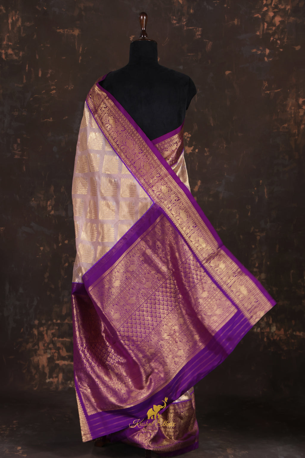 Fusion Kanchipattu Saree