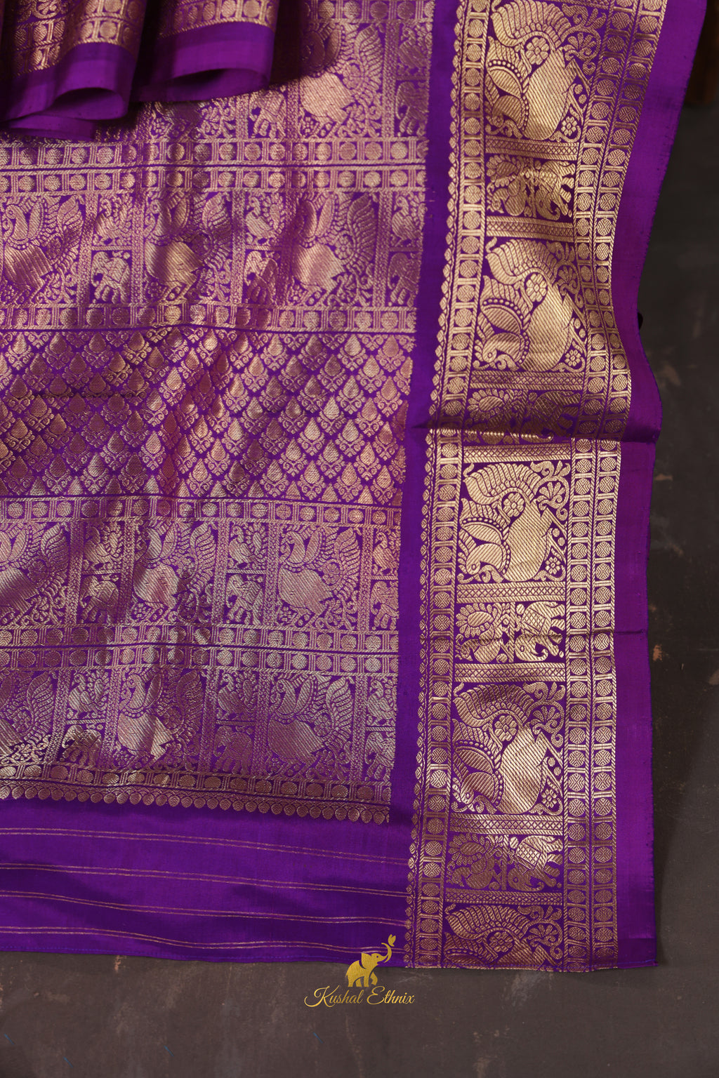 Fusion Kanchipattu Saree