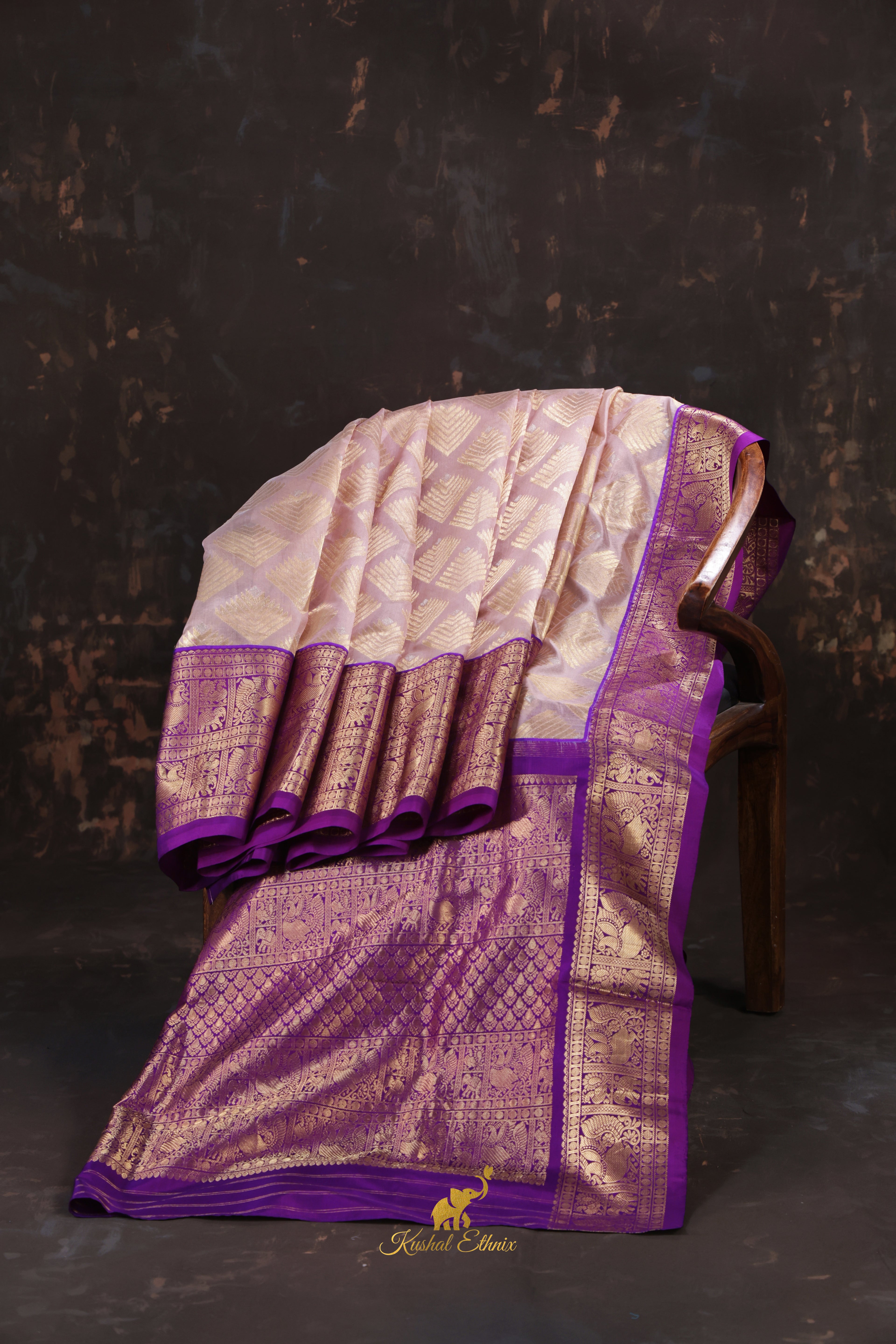 Fusion Kanchipattu Saree