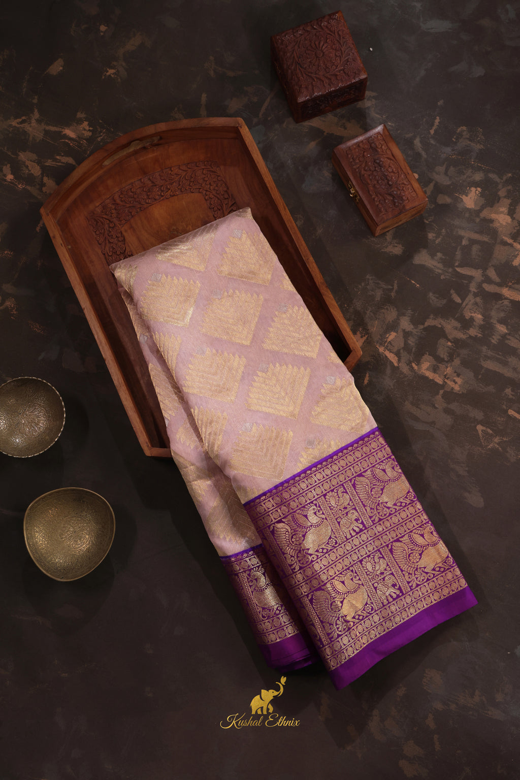 Fusion Kanchipattu Saree