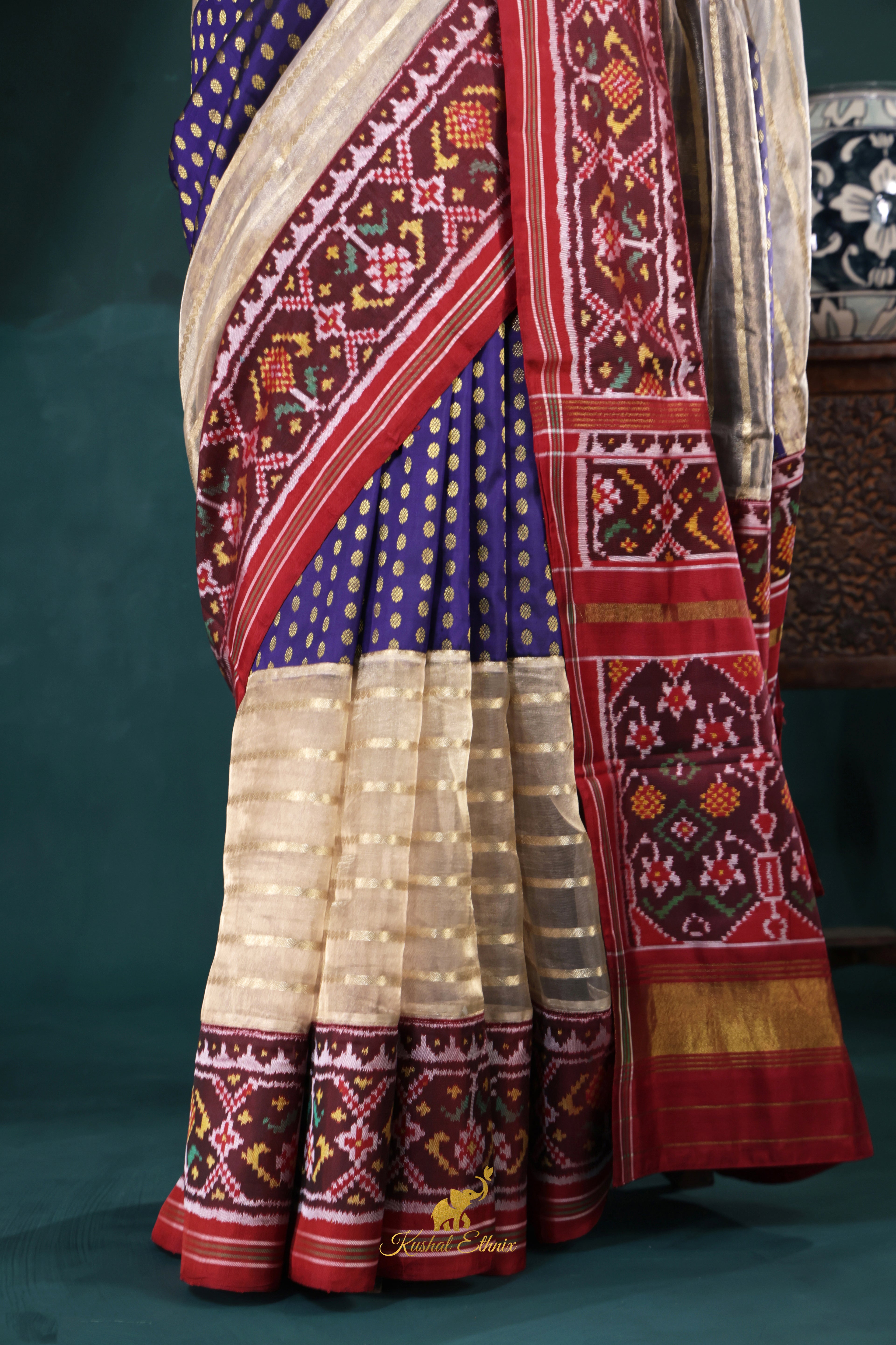 Fusion Banarasi Tissue, Kanchipattu & Double Ikat Saree