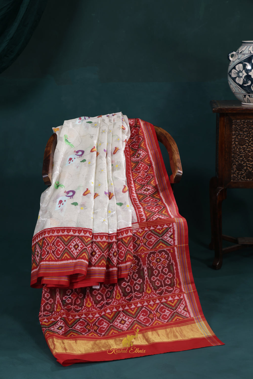 Zari Kota Fusion Saree