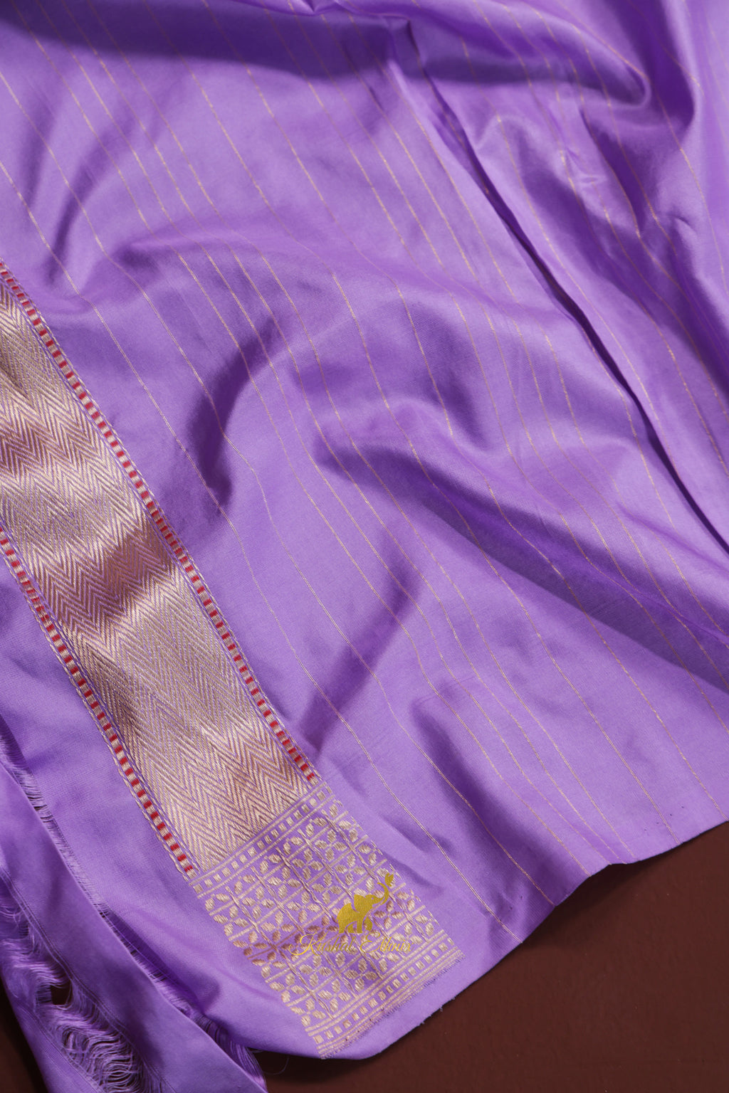 Lavender Banarasi Saree