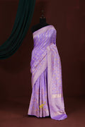 Lavender Banarasi Saree