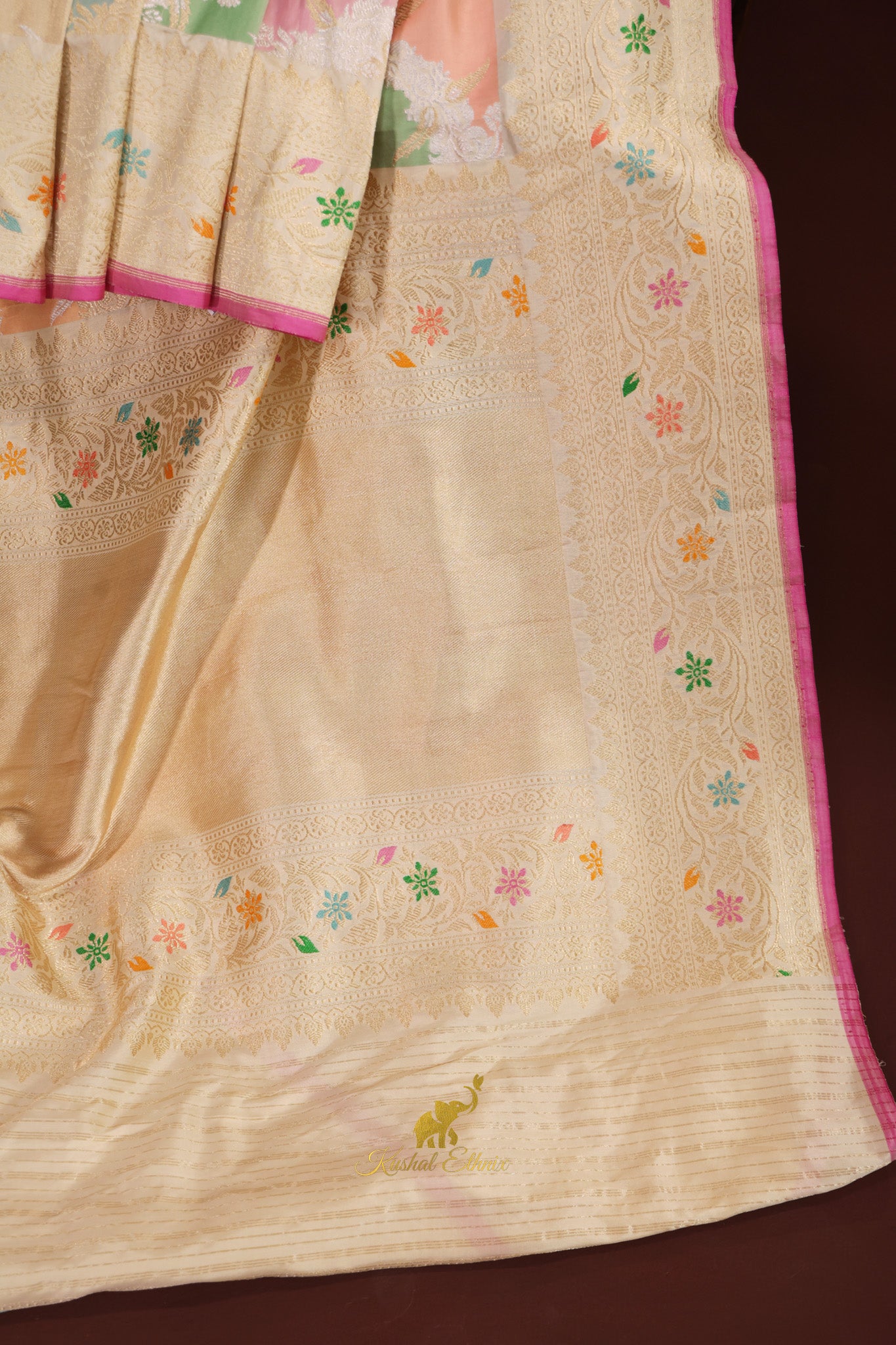 Pastel Banaras Rangkat Saree