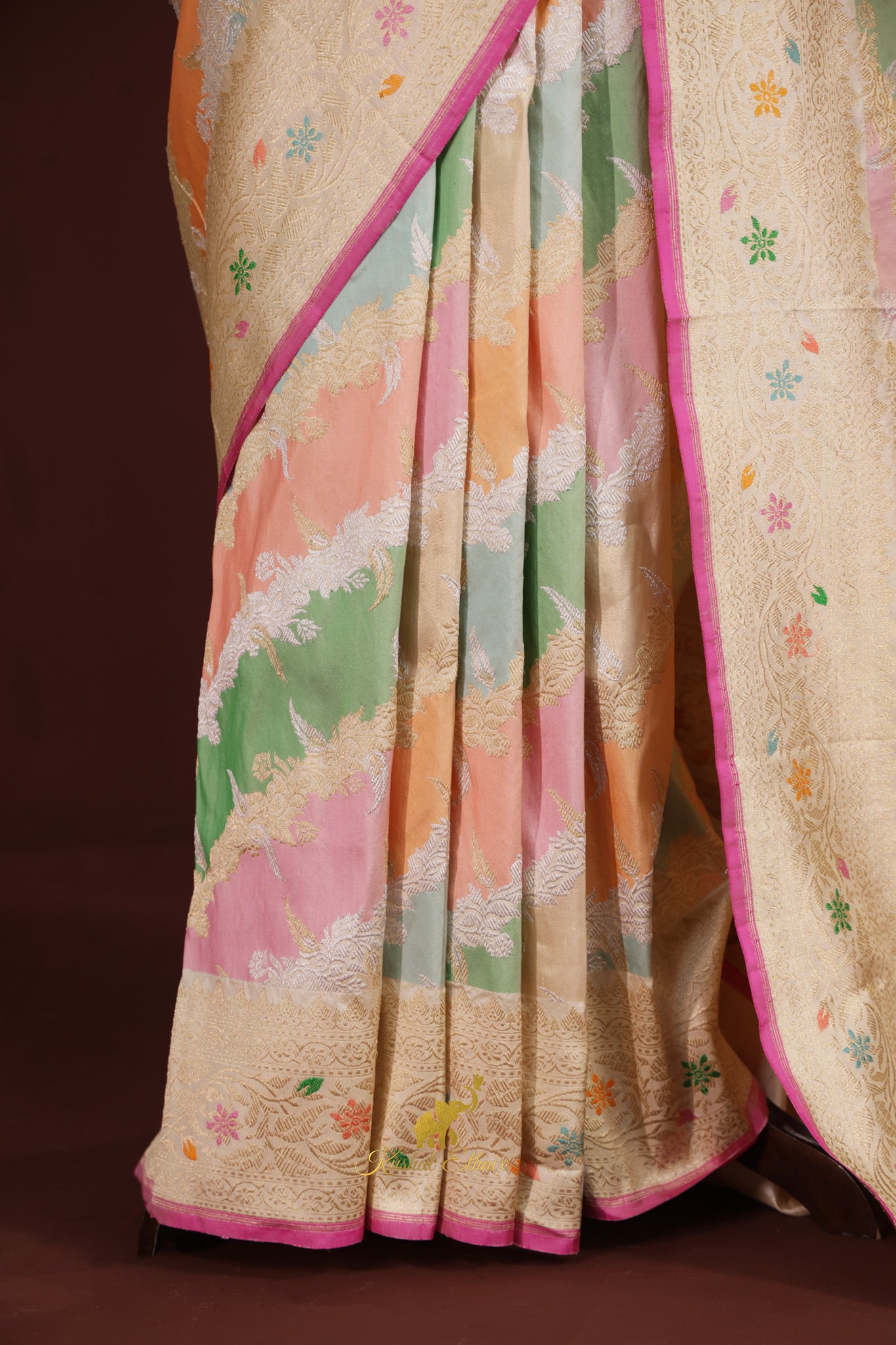 Pastel Banaras Rangkat Saree